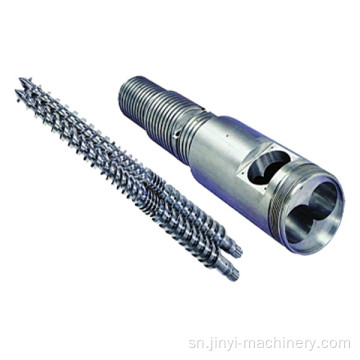 Conical Twin Screw Barrel yePVC Pipe Extrusion